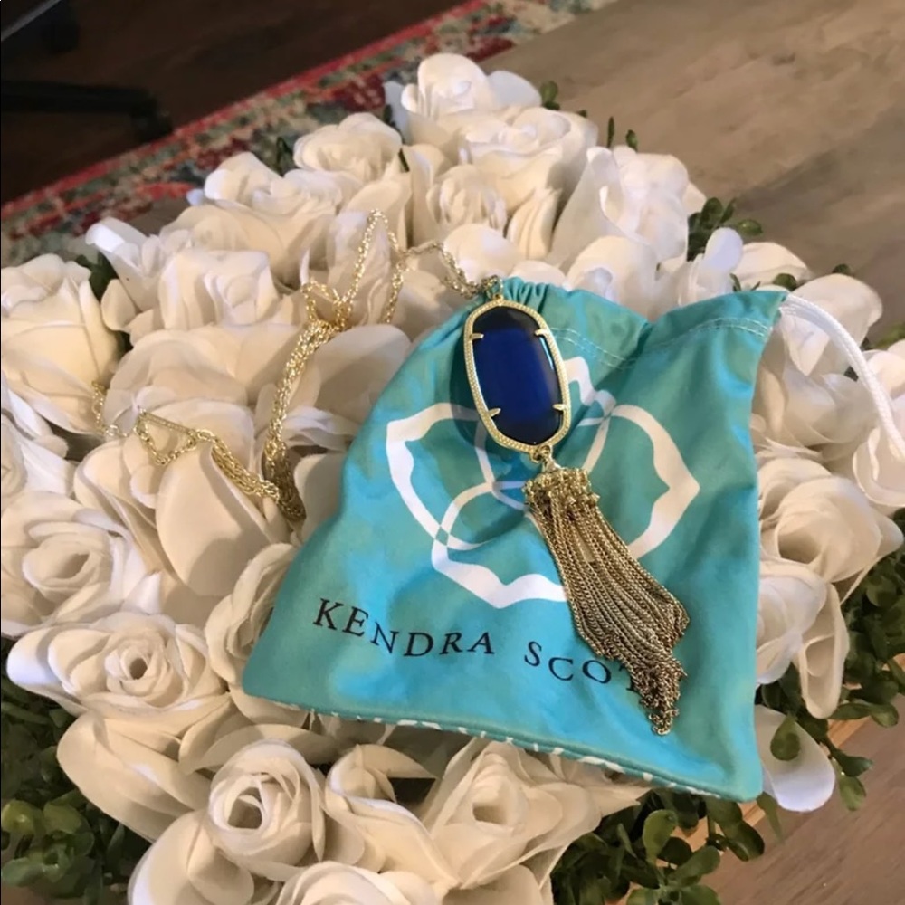 Kendra Scott Navy Blue Rayne Necklace